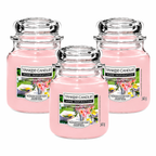 Yankee Candle Jar 340g, Pack Of 3, Home Fragrance Scented Candle, Long Lasting Glass Jar Candle for Home