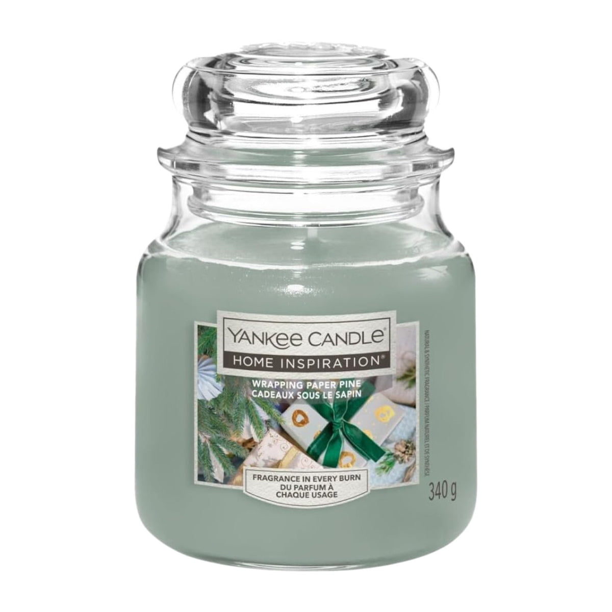 Yankee Candle Jar Medium 340g - Wrapping Paper Pine