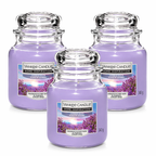 Yankee Candle Jar 340g, Pack Of 3, Home Fragrance Scented Candle, Long Lasting Glass Jar Candle for Home