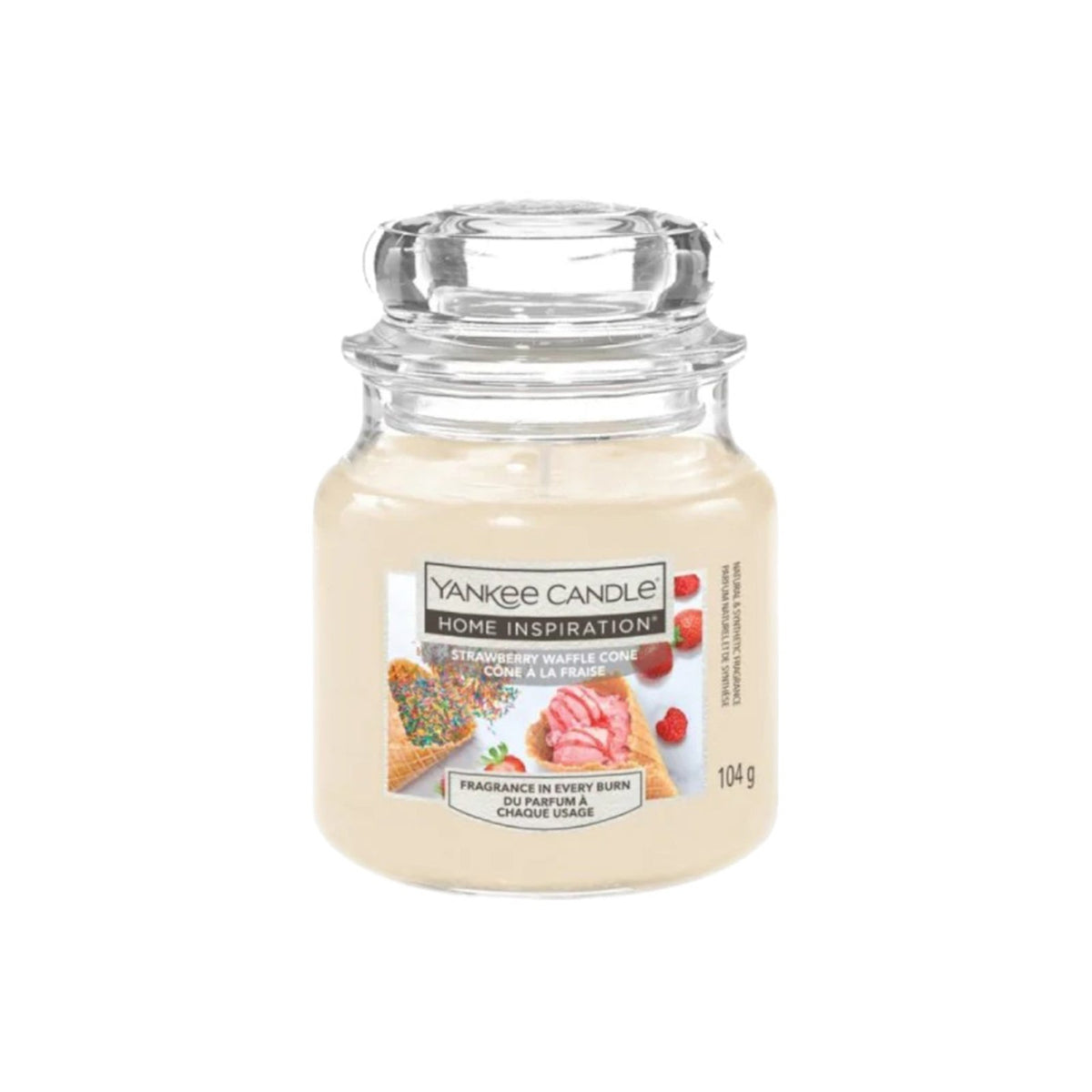 Yankee Home Inspiration 104g - Strawberry Waffle Cone