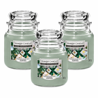 Yankee Candle Jar 340g, Pack Of 3, Home Fragrance Scented Candle, Long Lasting Glass Jar Candle for Home