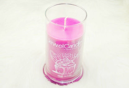 Happy Birthday Jewel Candle Ring Large Size Best Birthday Gift for Her Large Jar