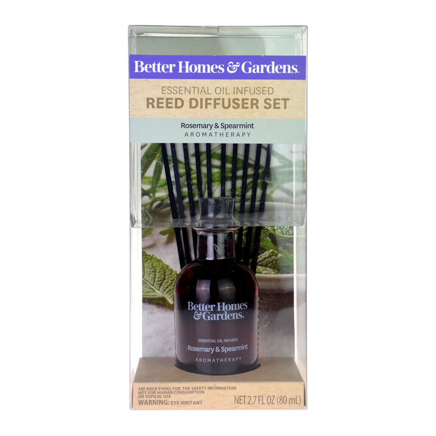 Better Homes & Gardens Rosemary & Spearmint Oil Rattan Reed Diffuser 80ml