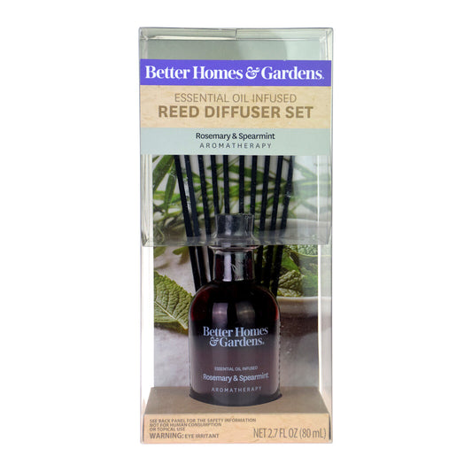 Better Homes & Gardens Rosemary & Spearmint Oil Rattan Reed Diffuser 80ml