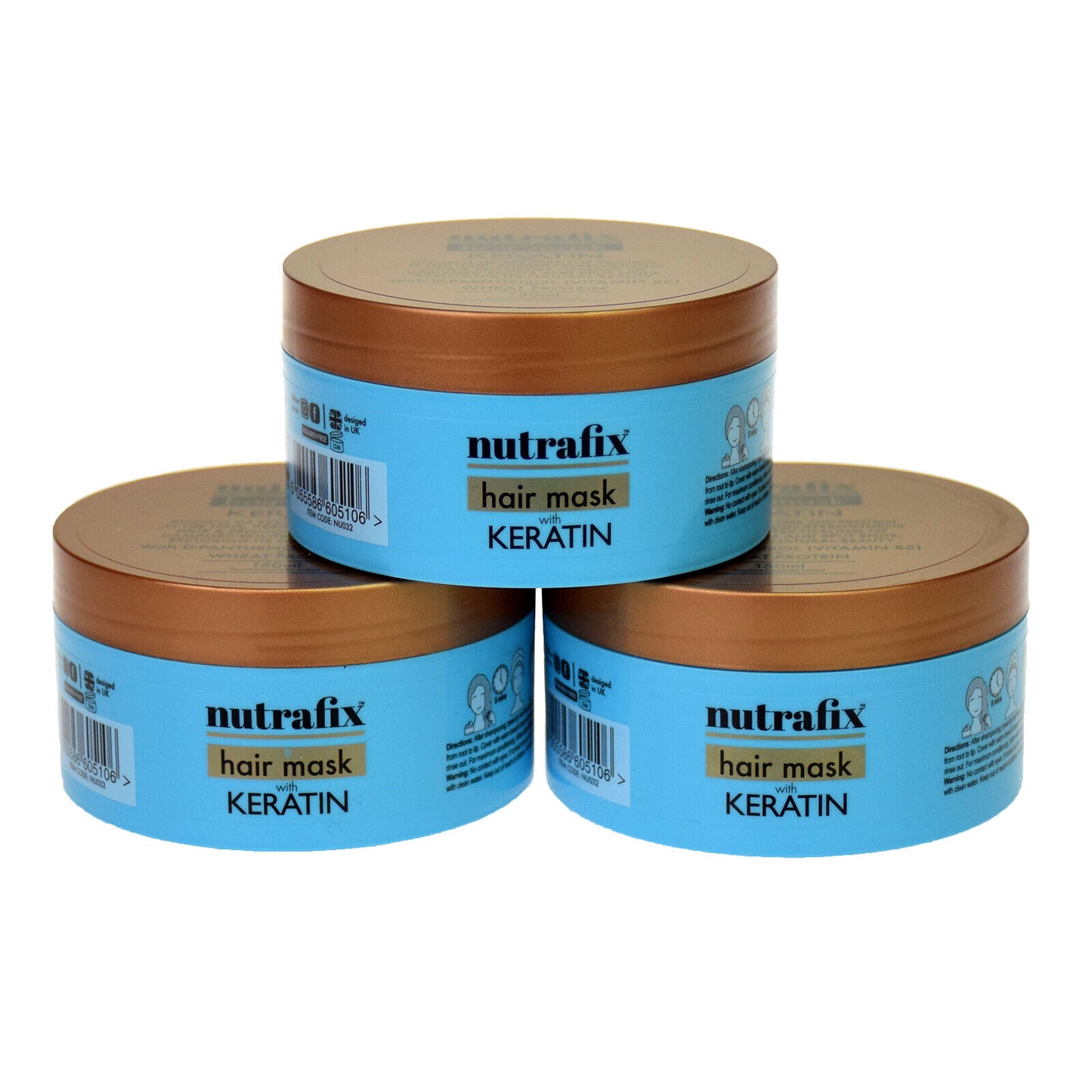 3x Nutrafix Keratin Hair Mask 150ml
