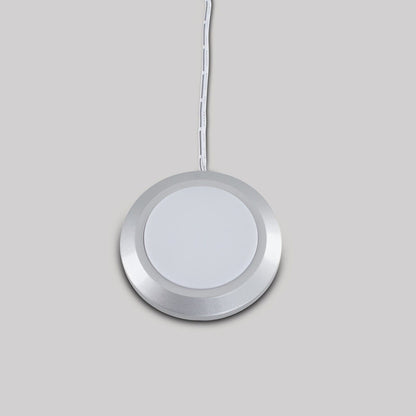 2w LED Silver Frosted Flush Round Ceiling Downlight Caravan/Campervan 12v 6500K