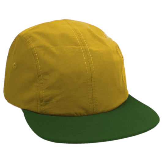 Mens Womens 100% Cotton Two Tone Sand Crown & Green Peak Sports Cap Summer