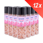 12x Saltmine Pink Rock Salt Himalayan Pink Salt Grinder 375g