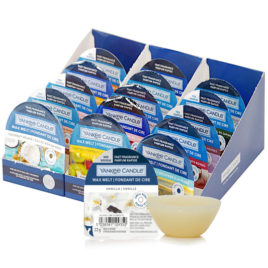 16x Yankee Candle Classic Scented Wax Melts 16x22g (All Unique Fragrances)