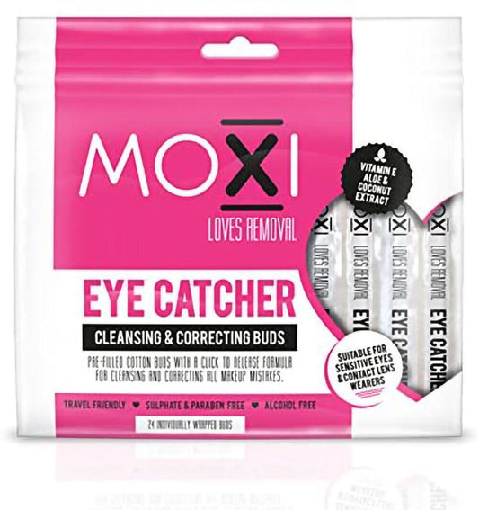 Moxi Eye Catcher Cleansing Buds Eye Makeup Remover and Corrector - 24 Buds