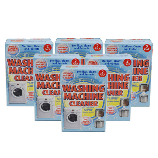 6x Washing Machine Cleaner - Steralises, Cleans & Protects (2x6=12 Cleans)