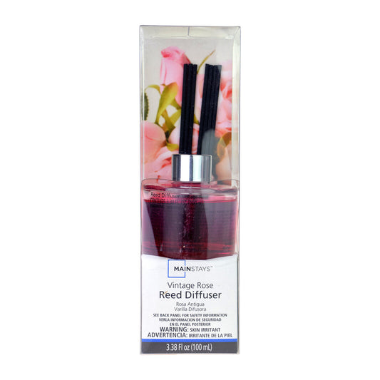 Mainstays Vintage Rose Premium Quality Oil Rattan Reed Diffuser 100ml