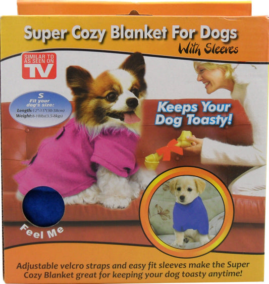 Super Cozy Blanket For Dogs With Sleeves Size Small (30-38cm)