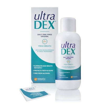 UltraDEX Daily Oral Rinse Original Mouthwash Fresh Breath 500ml x 2 Pack