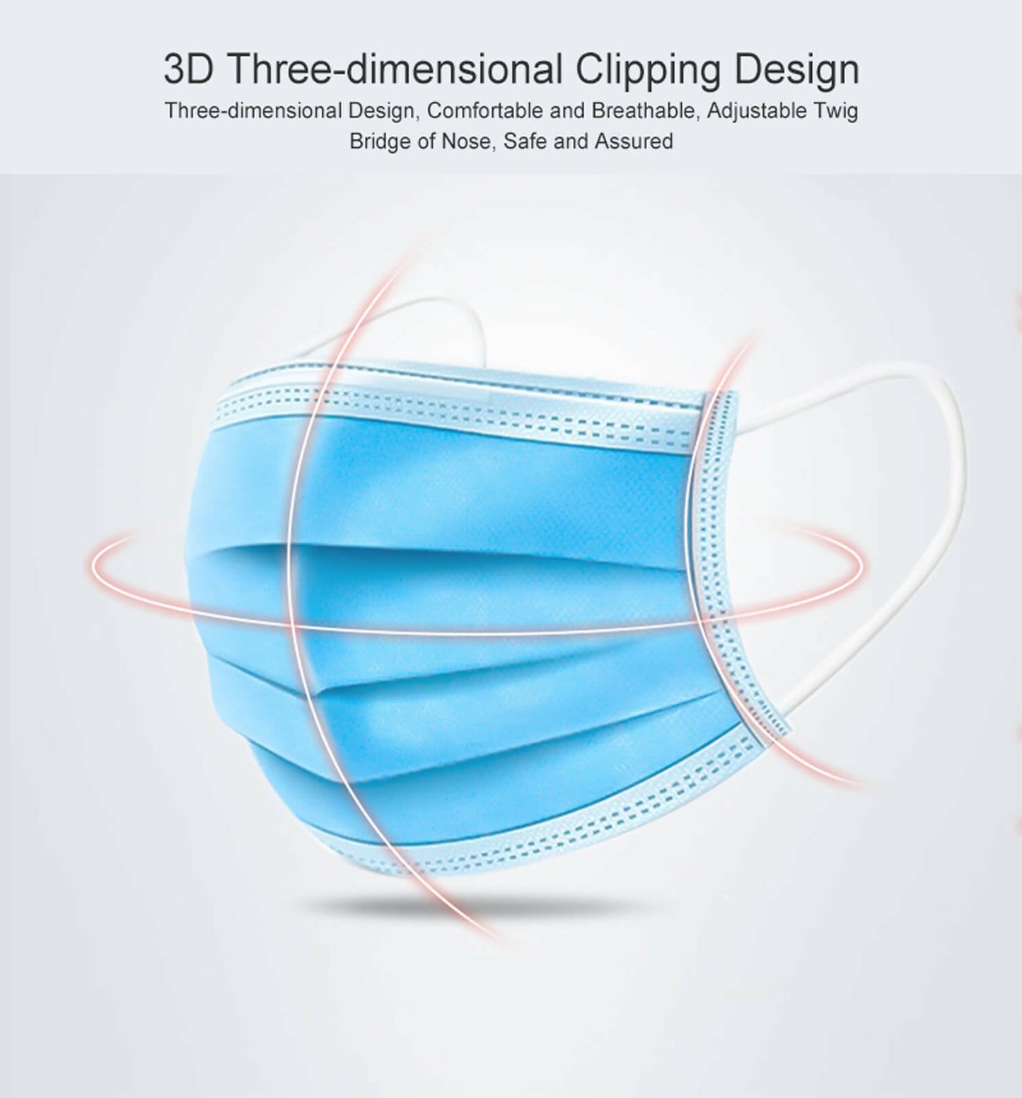 10 x 3 Ply Face Mask Disposable Blue Face Guard Cover Face Masks Respiration