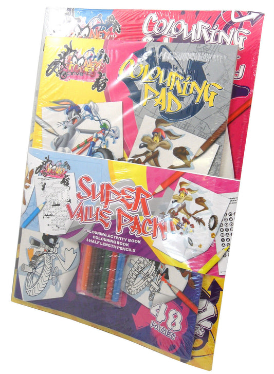 Looney Tunes Active Colouring Pad Super Value Pack 48 Pages