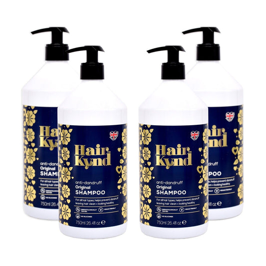 4x HairKynd Anti-Dandruff Original Shampoo 750ml