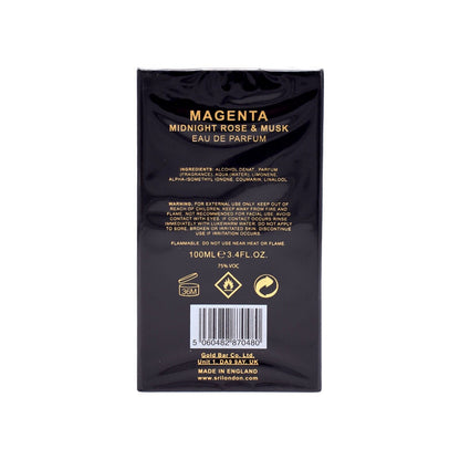Sri London Magenta Midnight Rose & Musk Eau De Parfum Fragrance For Men 100ML