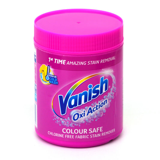 Vanish Oxi Action Colour Safe Powder Chlorine Free Fabric Stain Remover 470g