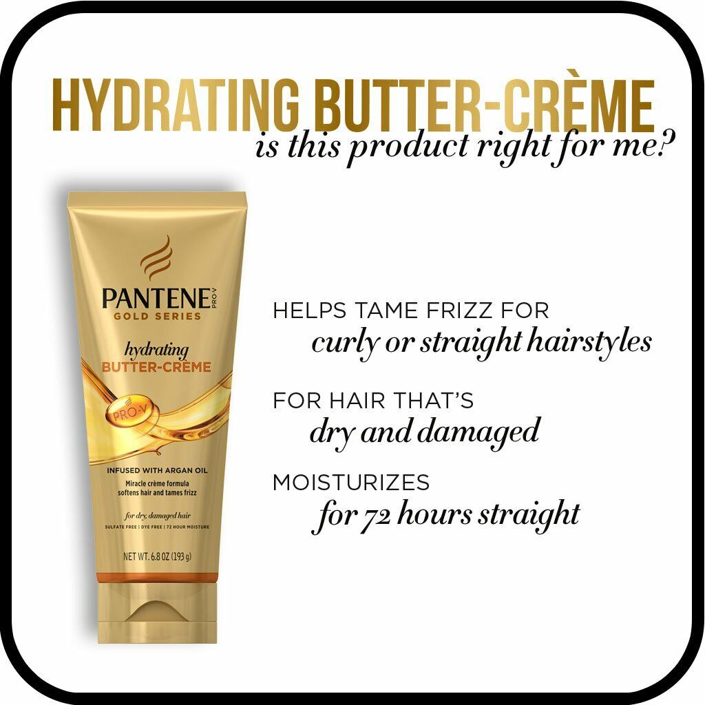 Pantene Pro-V Gold Series Hydrating Butter-Creme Infused with Argan Oil (193g)