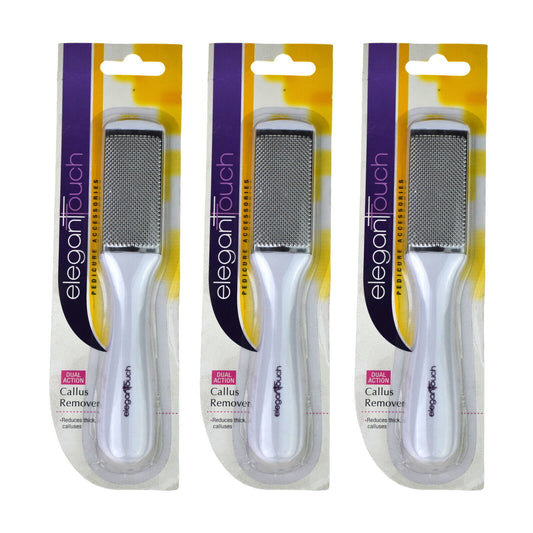 3x Elegant Touch Dual Action Callus Remover