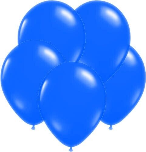 300x 12" Round Blue Latex Party Balloons