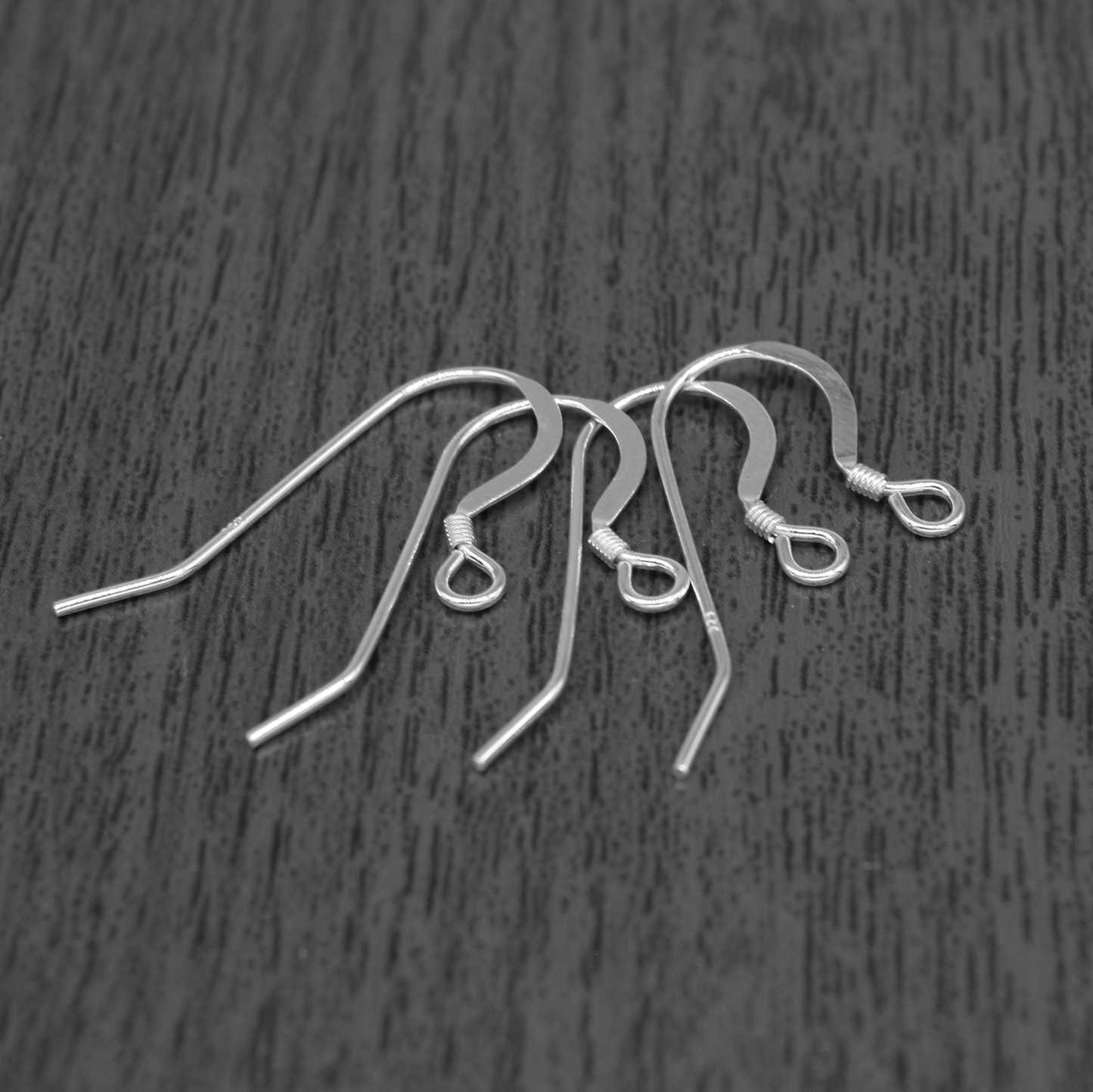 4x Genuine 925Sterling Silver French Wire Dropper Earring Hooks Jewellery Making