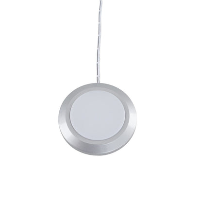 2w LED Silver Frosted Flush Round Ceiling Downlight Caravan/Campervan 12v 6500K