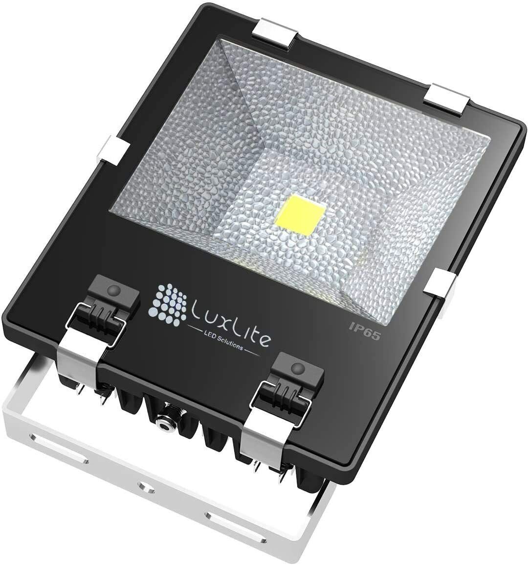 Luxlite LUX-100WPFLDLB-SMD LED Floodlight  PIR Movement Sensor 6500K - 100 Watt