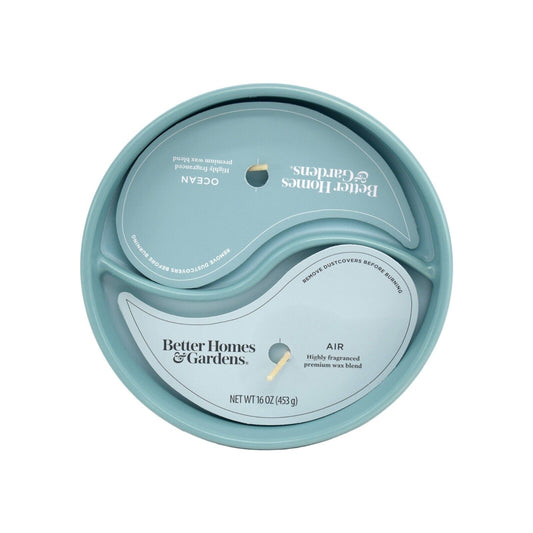 Better Homes & Garden Air & Ocean Double Candle 16oz (453g) 2in1 Candle