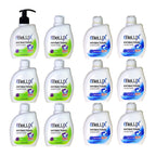 12 PACK BELUX Hand Wash MINT & REFRESHING Liquid Soap ANTI-BACTERIA 354ml 1 PUMP