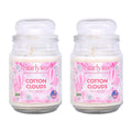 2x Starlytes Cotton Clouds Luxury Scented Candle 510g 125hr Burn Time