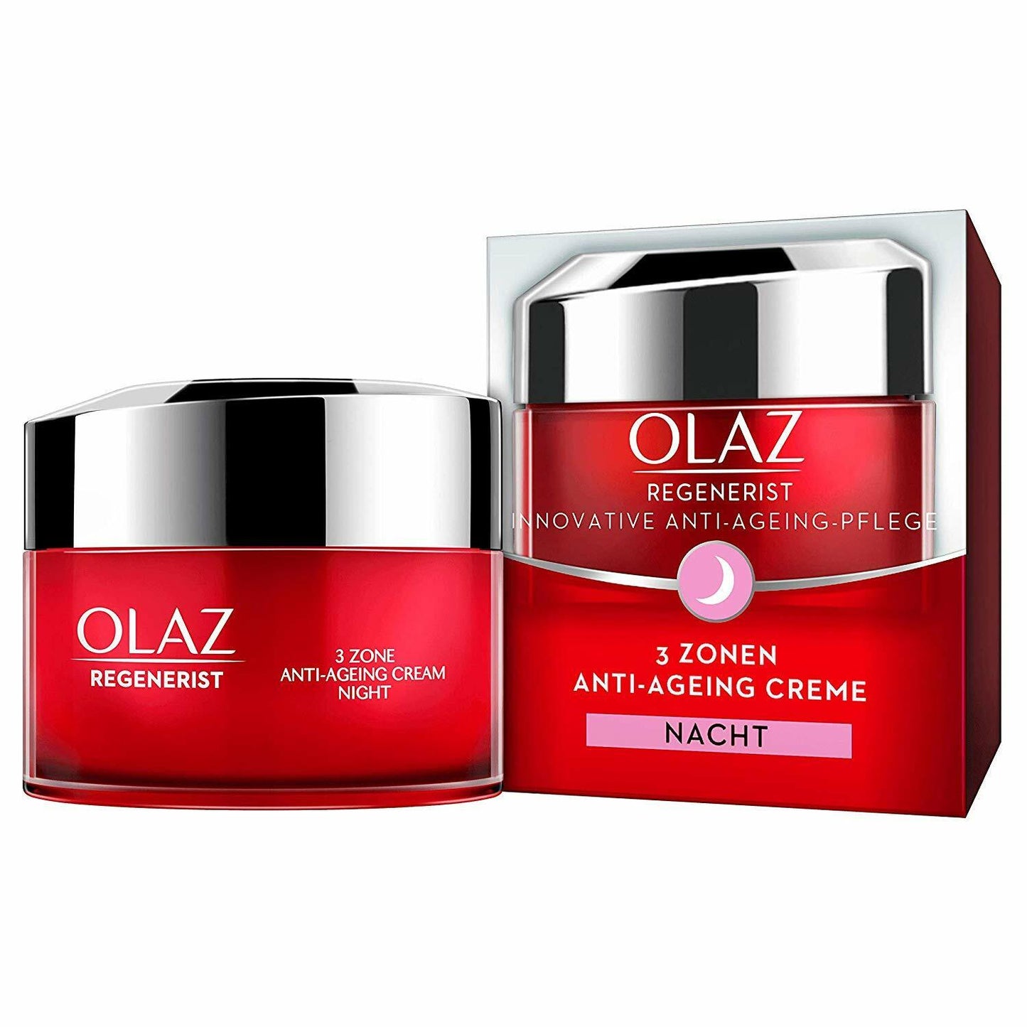 OLAZ Regenerist 3 point anti Ageing Age Defying Night cream 15ml in German pack