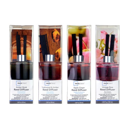 3x Mix Mainstays Premium Quality Oil Rattan Reed Diffuser 100ml