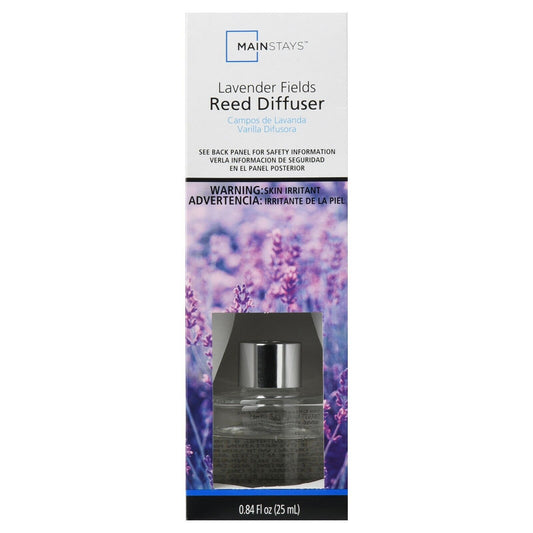 Mainstays Rattan Reed Diffuser Essential Oils Lavender Fields 25ml