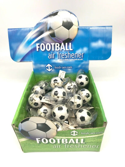 3x 3D Football Fresh-aer.com Hanging Car Home Air Freshener Fragrance - VANILLA