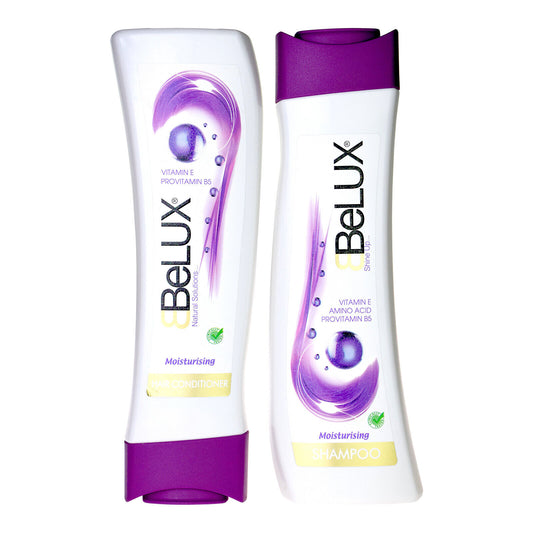 Belux Moisturising Shampoo and Conditioner Vitamin E B5 Amino Acid 750ml EACH