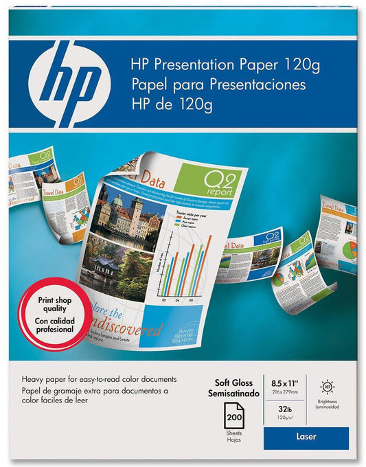 HP Soft Gloss Presentation Paper  120gsm 200 Sheets Q6541A (Approx A4) 8.5 x 11"