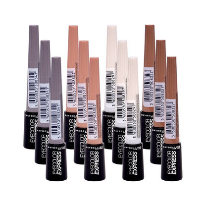 Maybelline Eye Colour Express Loose Powder Eyeshadow 3x4 shades 12 Total