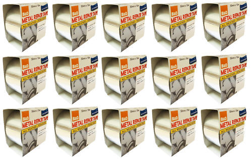 15 ROLLS OF METAL REPAIR ALUMINIUM DUCT TAPE 50MM x 10M