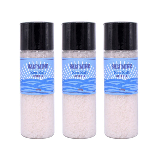 3x Saltmine Sea Salt Grinder 370g