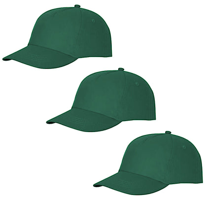 Mens Womens 100% Cotton Hunter Green Adjustable Baseball Cap Peak Sport Summer