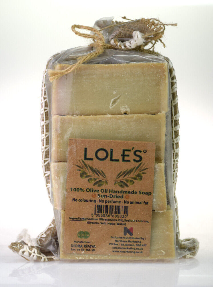 Loles Natural Handmade 100% Olive Oil Sundried Vegan 4 x 200g