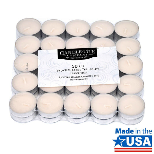 Tea Lights 4 Hr Long Burn Night Light Candles Unscented Tealights x 50 Candles