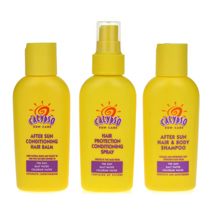 Calypso Hair Care 300ml Travel Pack, Shampoo Spray Balm