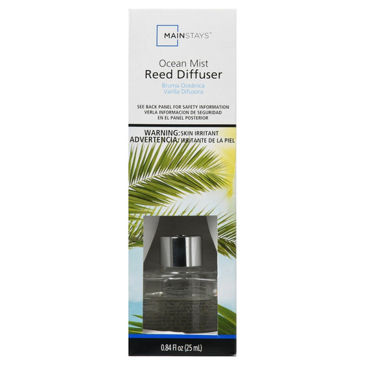 Mainstays Rattan Reed Diffuser Essential Oils Ocean Mist 25ml