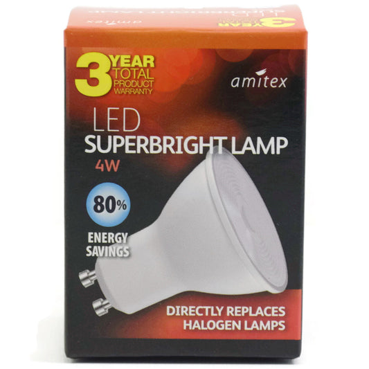 Amitex AX249 Super bright Lamp 4W GU10  Warm White
