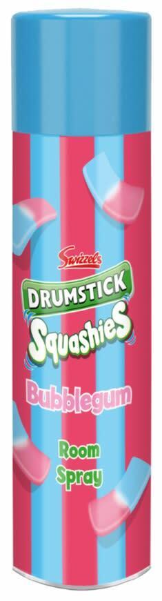 SWIZZELS DRUMSTICK SQUASHIES BUBBLEGUM AIR FRESHENER ROOM SPRAY 300ml