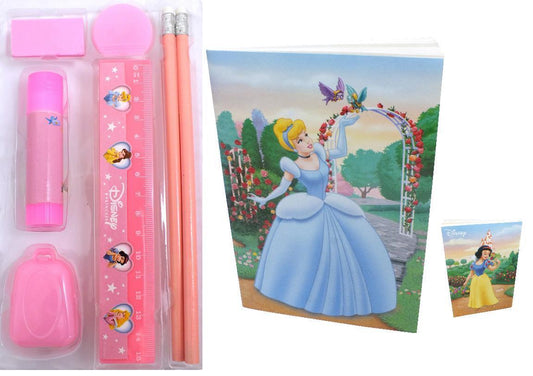 Disney Princess Notebook & Pencil Gift Set - Comes With All Stationery