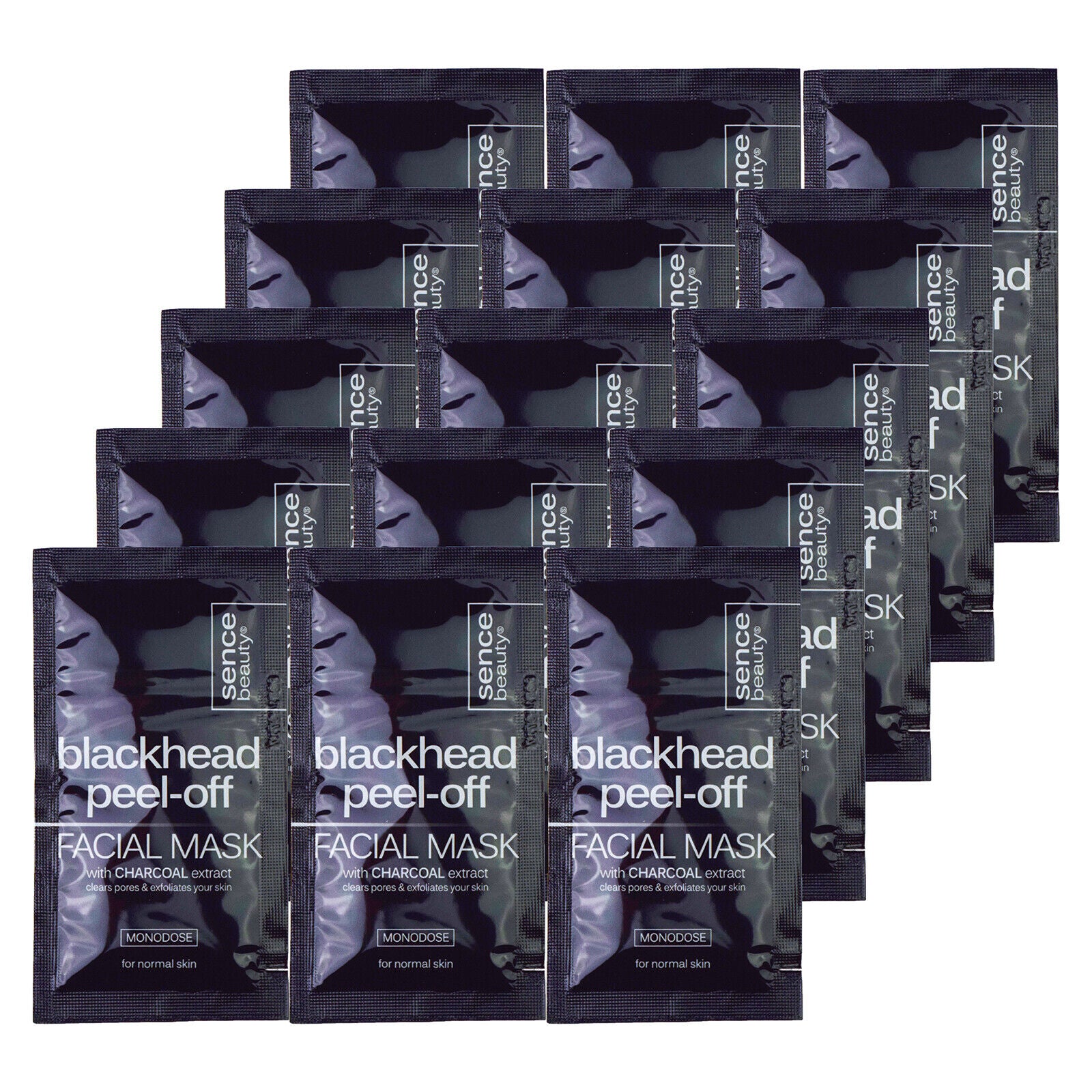 15 x Charcoal Blackhead Peel-Off Facial Mask